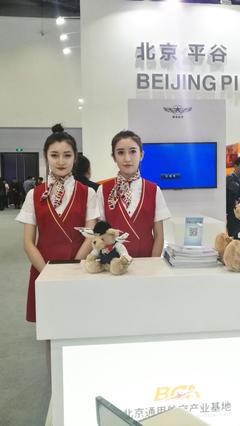 北京航展礼仪之美 场内斗艳成靓丽风景线